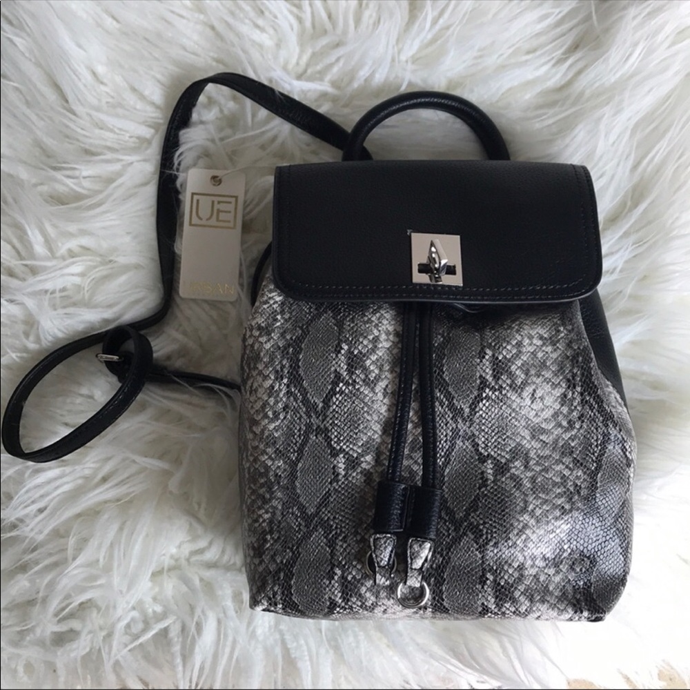 Urban Expressions vegan snakeskin backpack